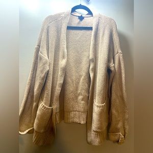 Tan cardigan